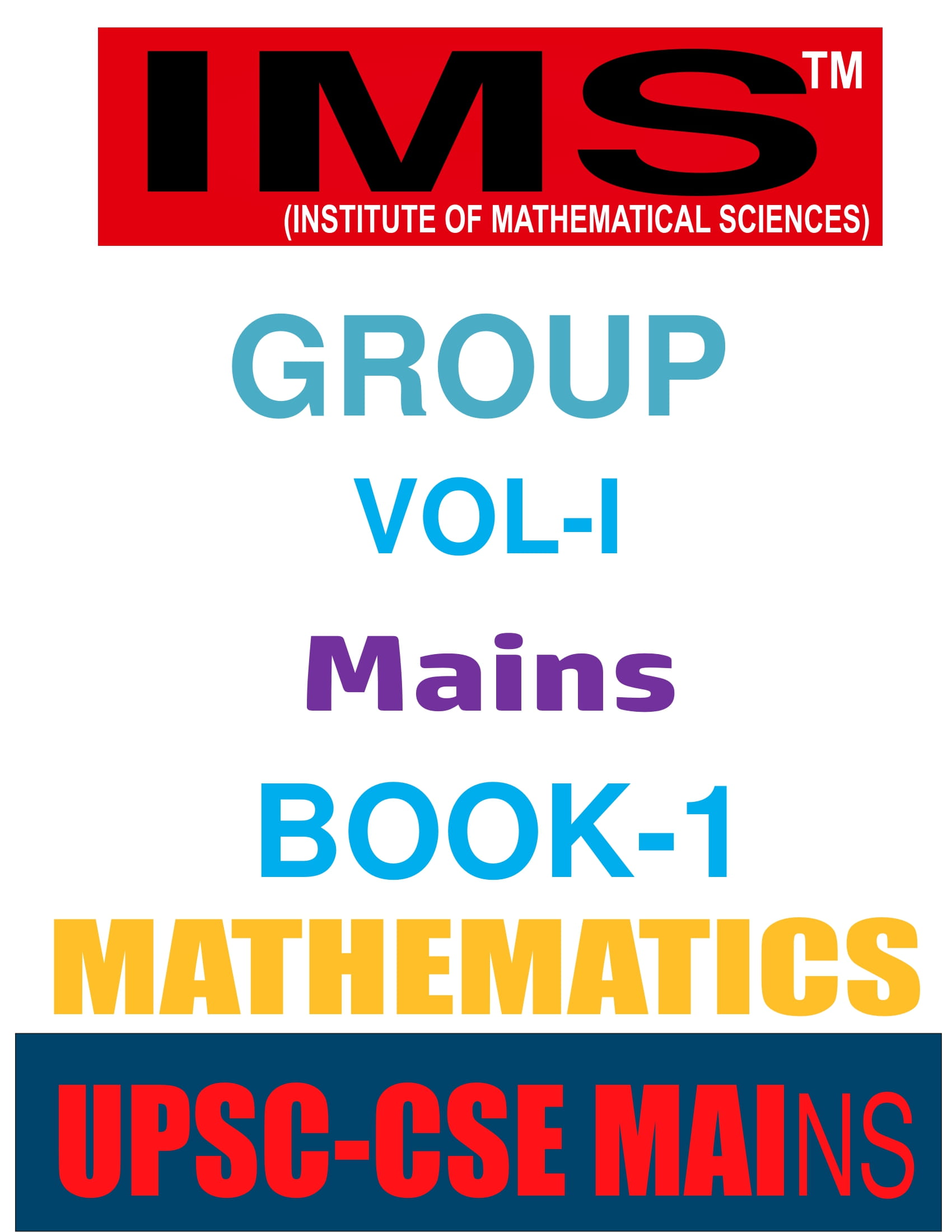 IMS Math Optional  Latest Printed Class notes including with IMS Previous year Unsolved Question paper Topic Wise 2008-2023